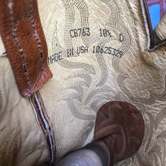 Tony Lama ostrich boots size 10 1/2 D - Picture 3 of 3